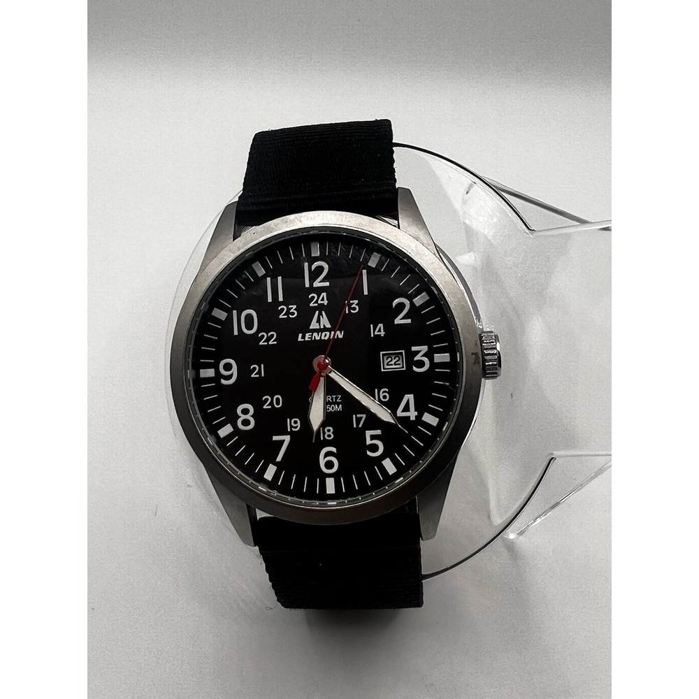 LINQIN Men's Watch Quartz 5ATM Stainless Steel No. 0550 - New‎ Battery